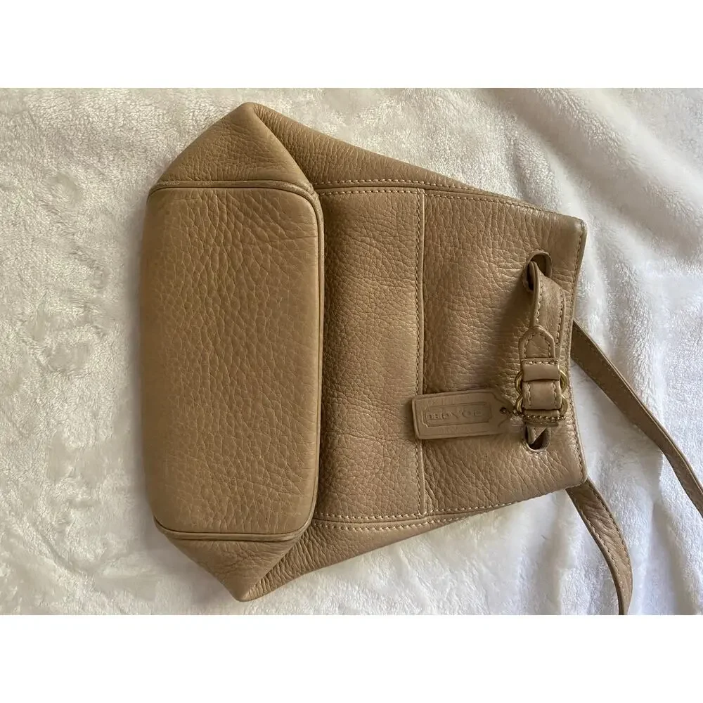 Vintage Coach Leather Sonoma Pull Through Handles Bucket Bag Crossbody GUC Tan - Picture 2 of 10